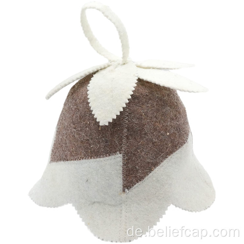 Wolle Filzhut 2 mm weißer russischer Hut